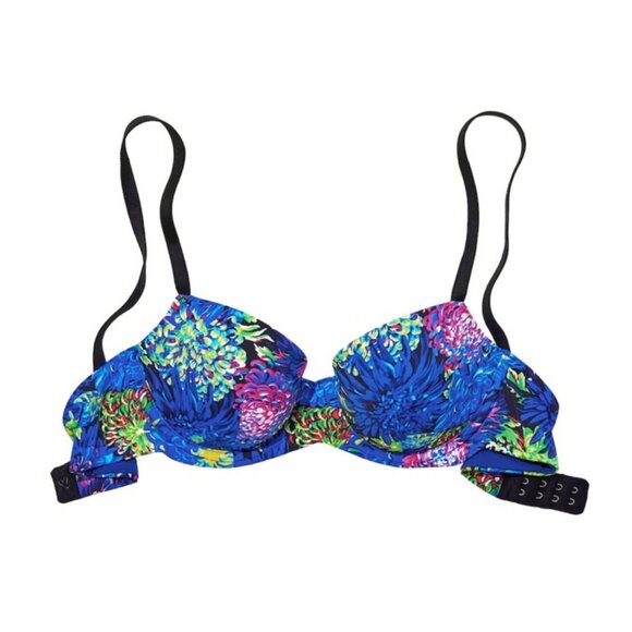 New w/Tags - 36C - Victoria’s Secret x Mary Katrantzou Underwire Demi Bra BLUE - Picture 5 of 8